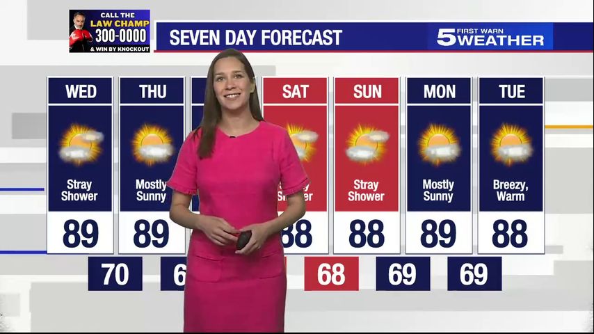 Wednesday, October 23, 2024: Stray shower, temps in the 80s [Video]