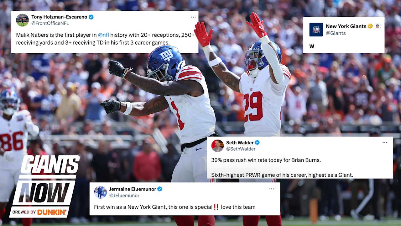 Giants Now: Social reaction to Giants’ 21-15 win [Video]