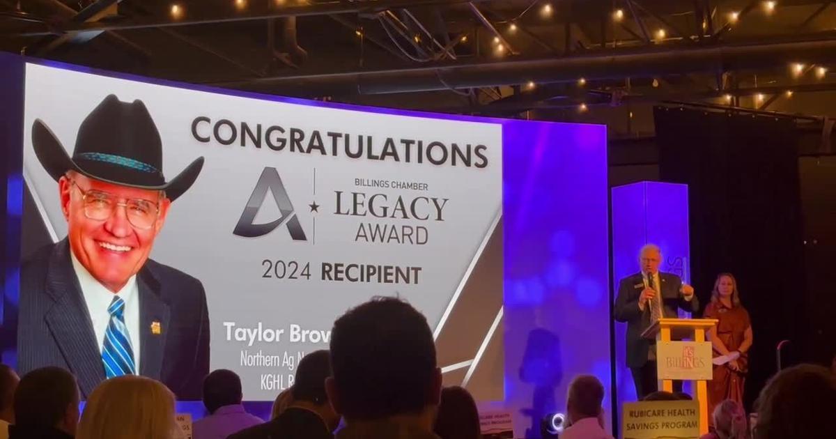 Taylor Brown of the Northern Ag Network speaks during Billings Chamber of Commerce annual meeting [Video]