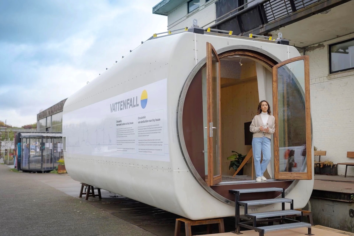 Energy Company Converts Old Wind Turbine Into a Tiny Home [Video]