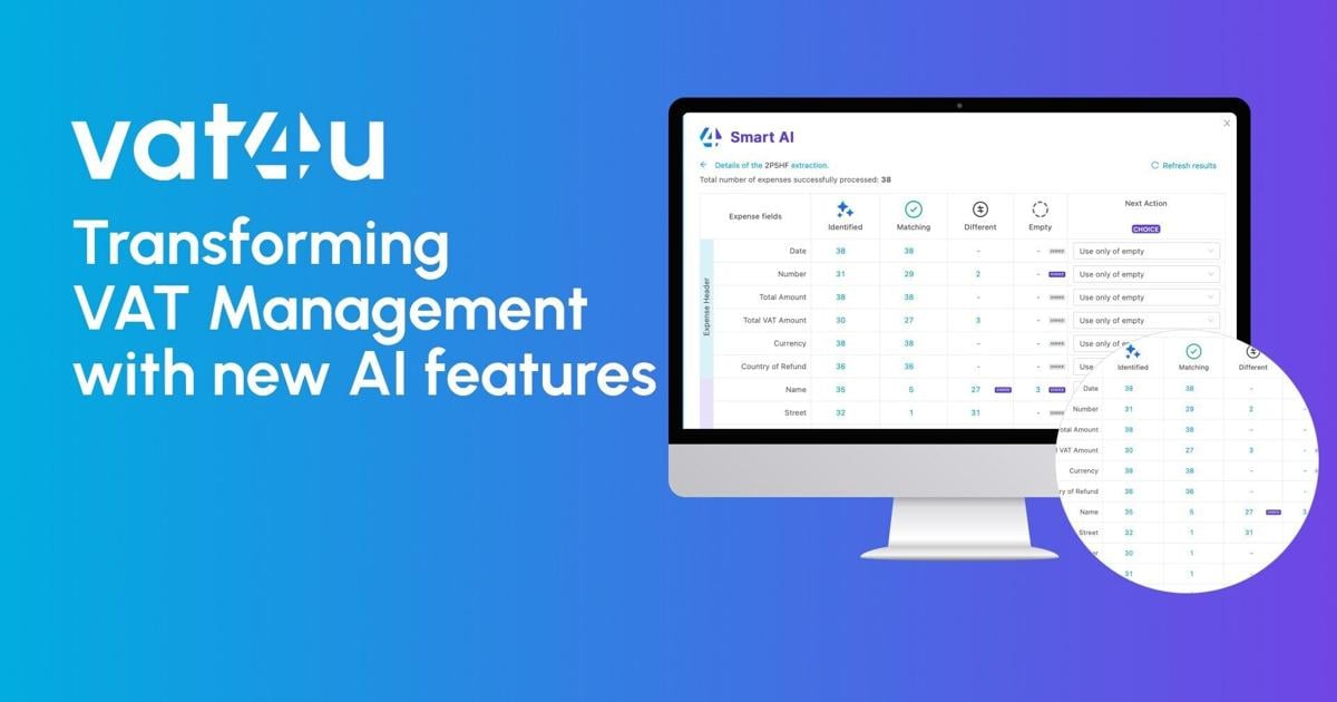 VAT4U launches the first AI-Powered VAT engine for Accounts Payable and Travel Expenses | PR Newswire [Video]