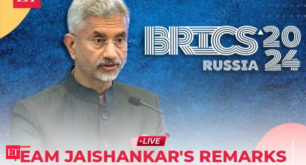 EAM Jaishankar’s remarks at BRICS Outreach Session | LIVE – The Economic Times Video