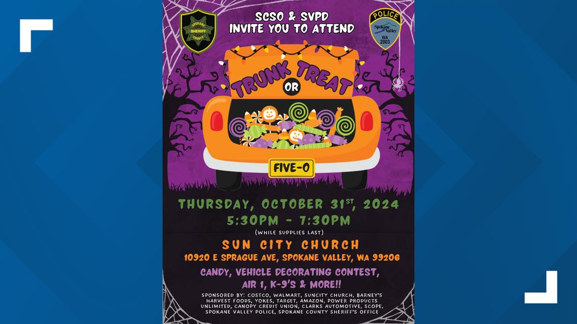 Spokane Valley police hosting trunk-or-treat on Hallowween [Video]