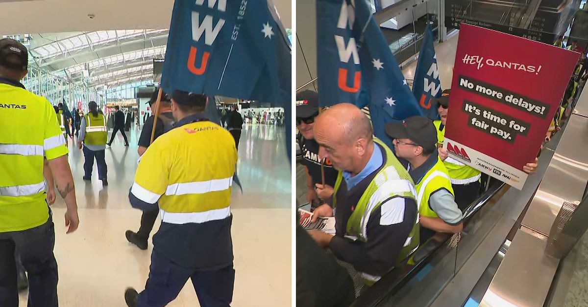 Hundreds of Qantas engineers down tools in second strike in days [Video]