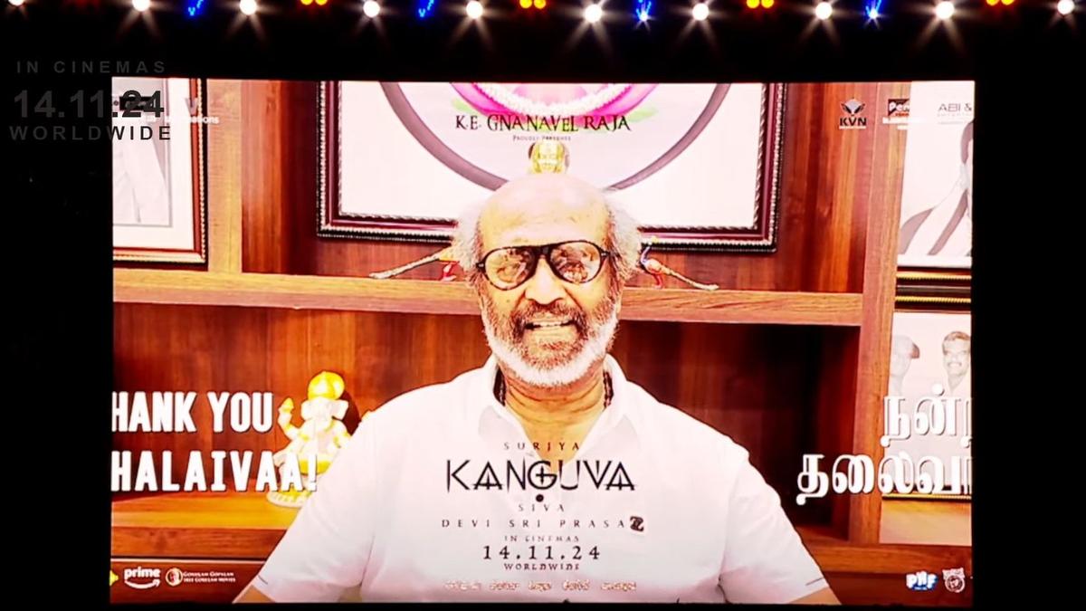 Kanguva audio launch: Rajinikanth shares special video message, shares Suriyas role originally written for himself