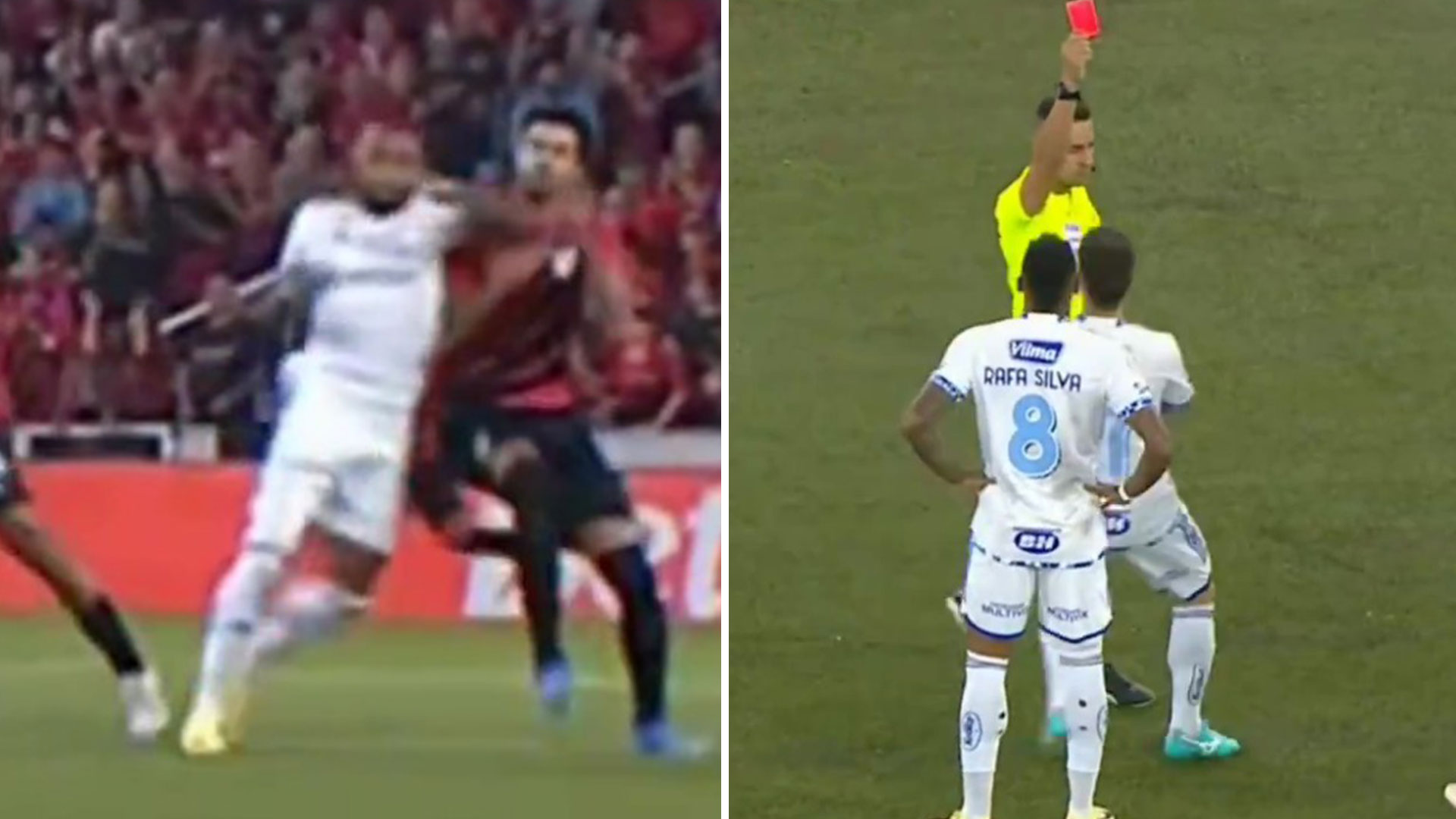 Striker given one of quickest red cards in football history as he’s sent off after THREE SECONDS [Video]