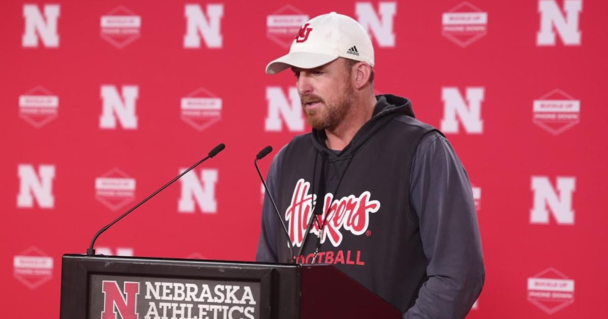 Nebraska offensive coordinator Marcus Satterfield  Oct. 29 [Video]