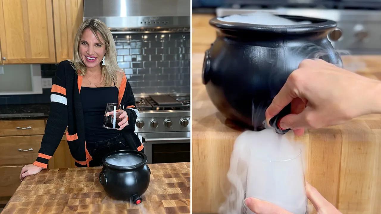 On Halloween, you can drink blood-red wine out of a fog-filled cauldron [Video]