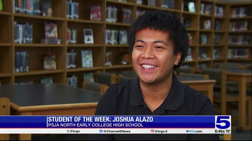 Student of the Week: Joshua Jude Alazo [Video]