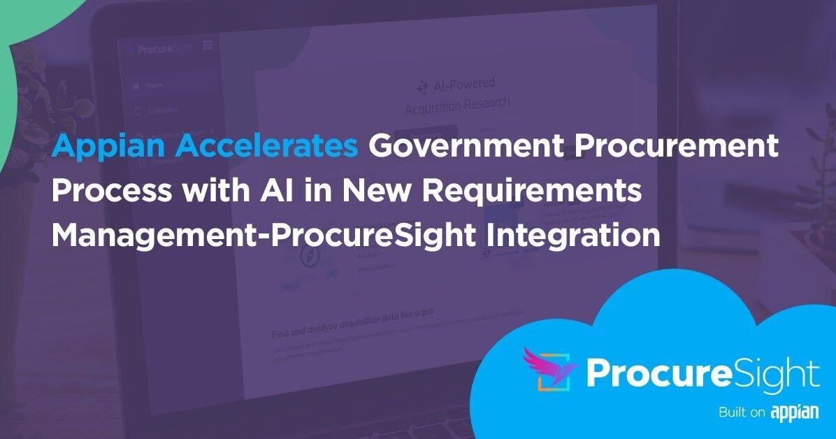 Appian Accelerates Government Procurement with AI in New Requirements Management-ProcureSight Integration | PR Newswire [Video]