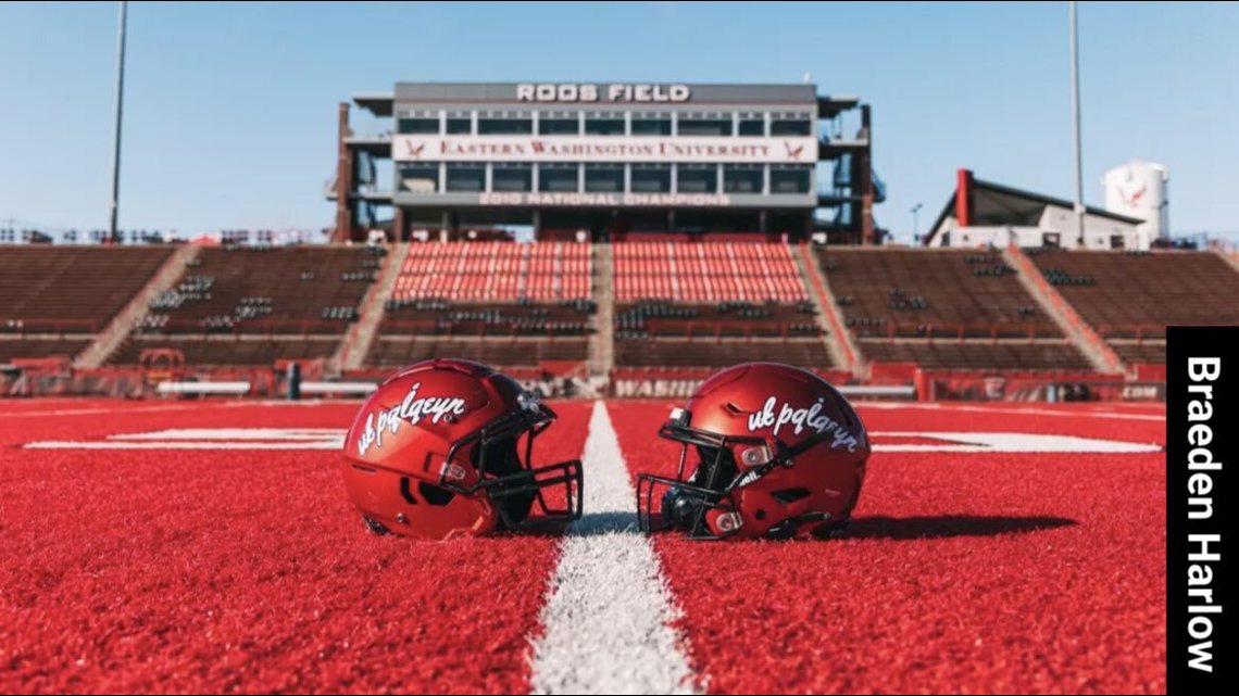 Eastern Washington football wearing Salish helmet decals Saturday [Video]