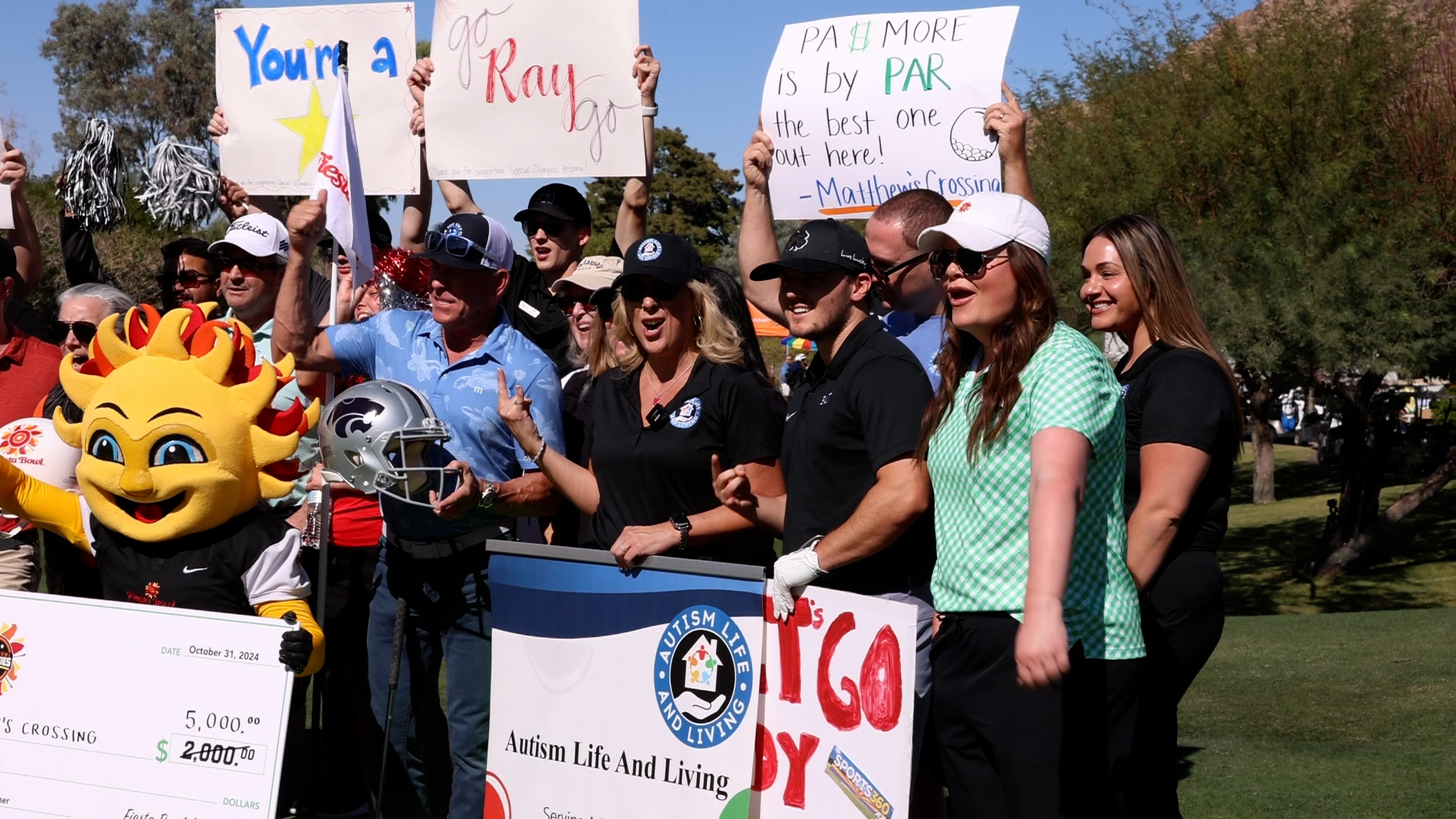 Cody Cameron  Fiesta Bowl Golf shootout, Autism Life and Living [Video]