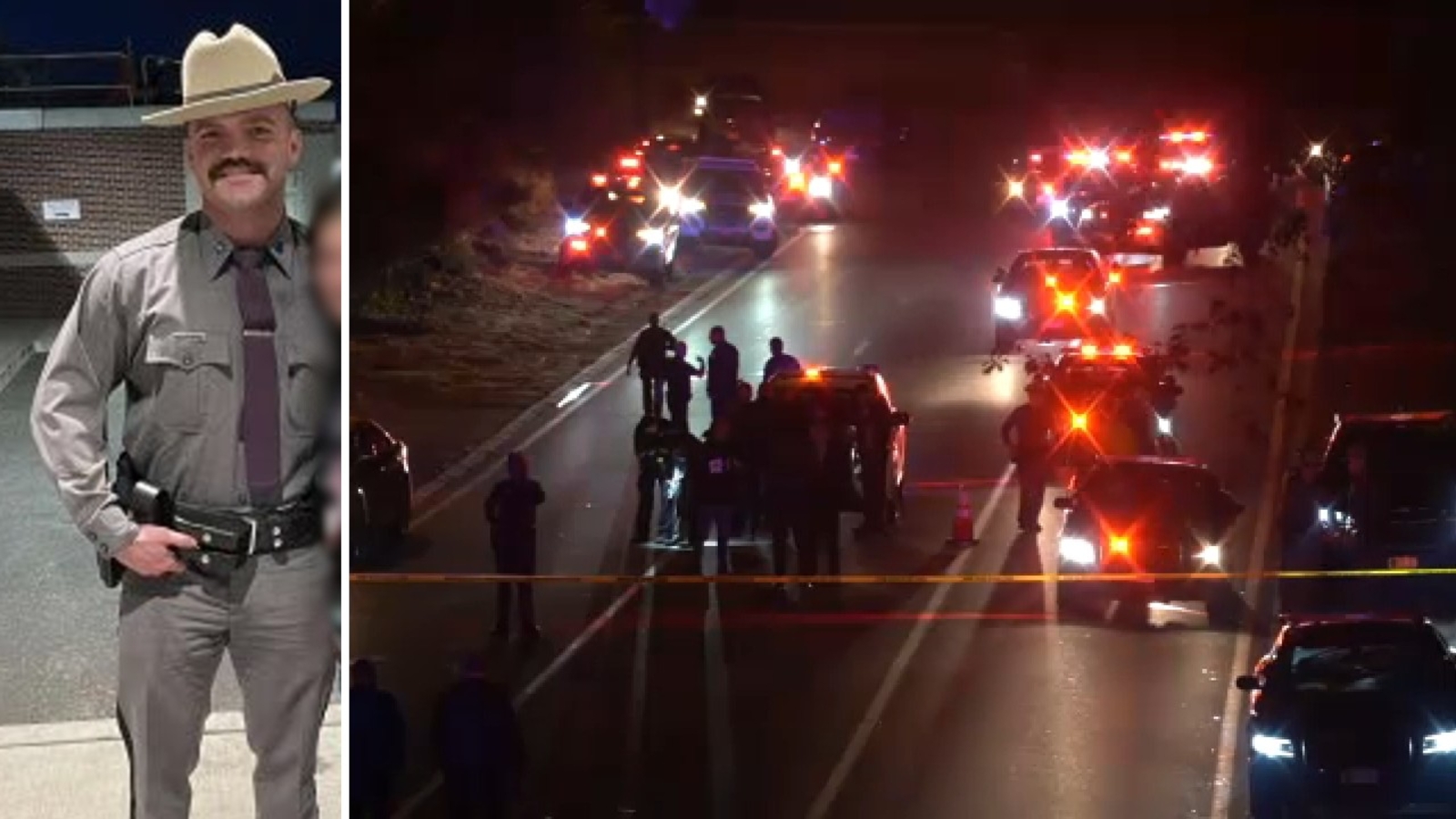 New York state trooper shot in leg on Southern State Parkway while trying to help driver in West Hempstead, Nassau County [Video]