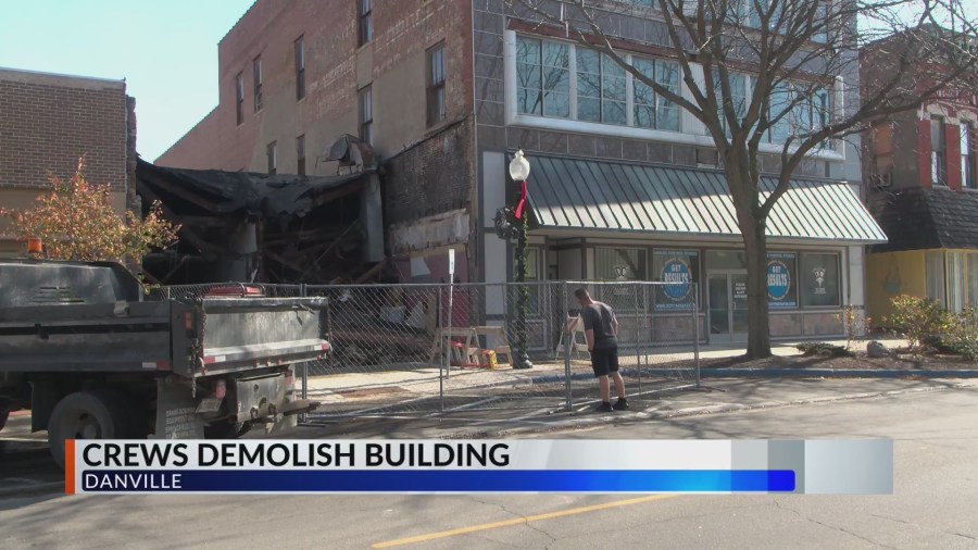 City of Danville begins process of demolishing old building [Video]