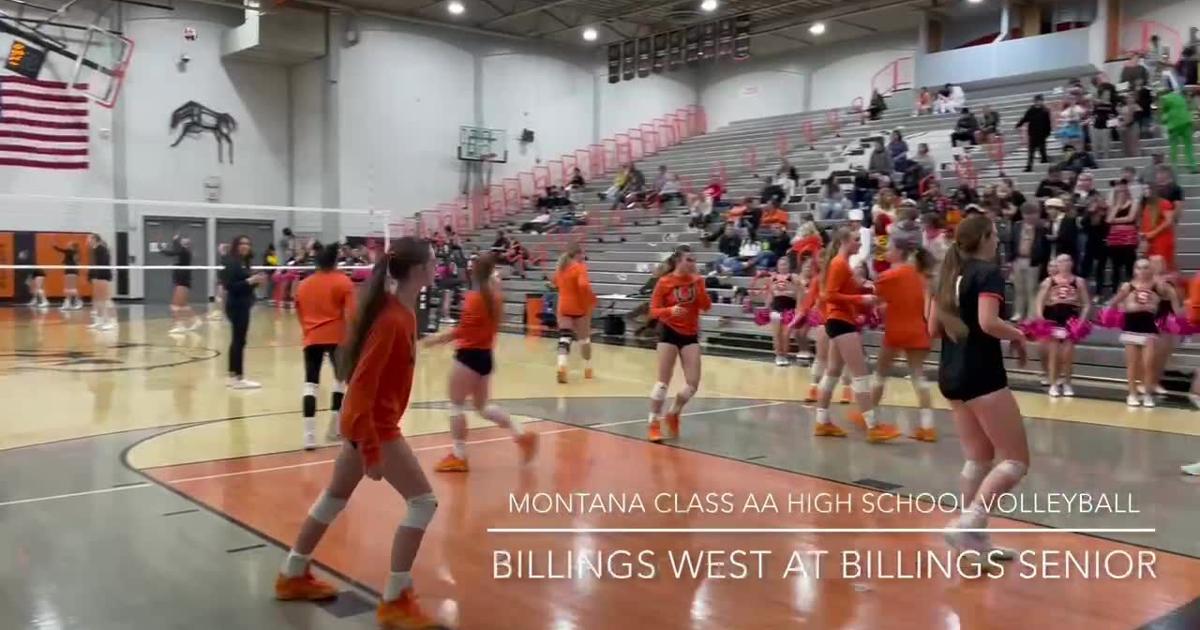 Billings Senior volleyball closes out regular season with sweep of Billings West [Video]