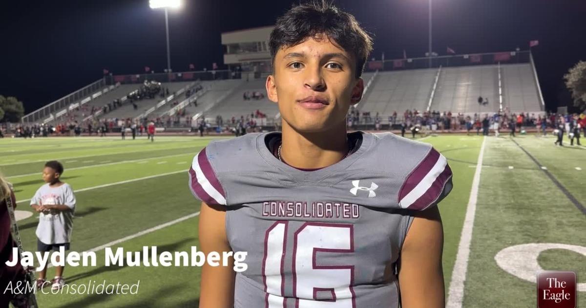 A&M Consolidated QB Jayden Mullenberg talks after the win over Buda Hays [Video]