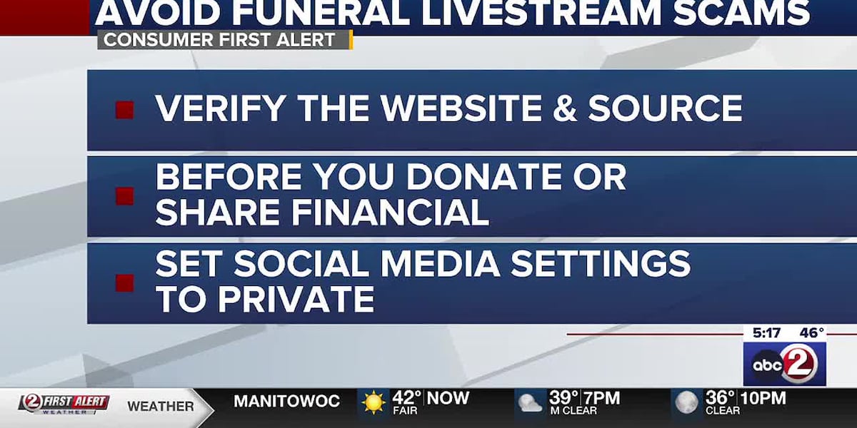 CONSUMER FIRST ALERT: Warning about fake funeral livestreams [Video]