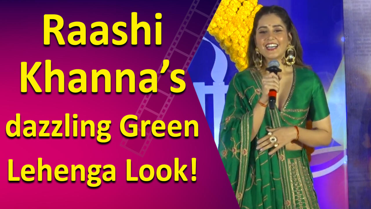 Raashi Khanna At NSE For Their Movie The [Video]