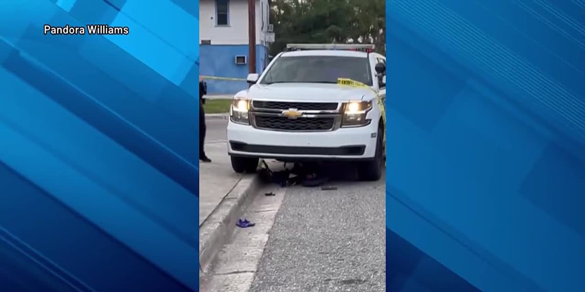 Child hospitalized after being hit by police car while riding dirt bike [Video]