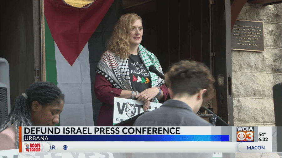 Champaign Co. organizations asking people to vote to defund Israels military [Video]