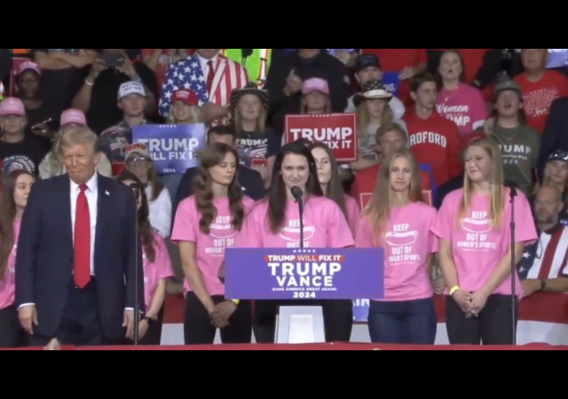 Roanoke College Womens Swim Team Endorses Trump as He Pledges to End Gender Insanity [Video]