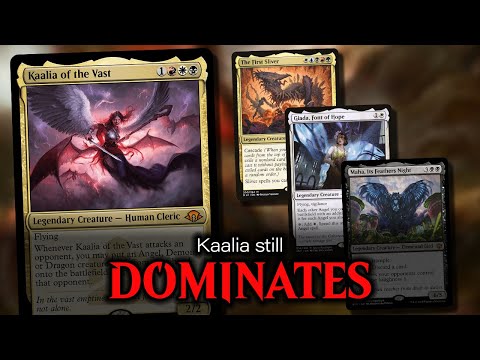 eedi-H – Kaalia of the Vast vs First Sliver vs Giada vs Maha Commander Game on MTGO [Video]