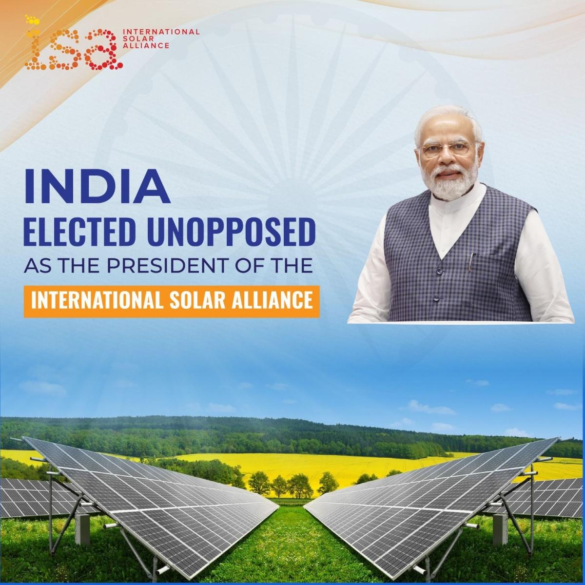 India re-elected President of 120-nation International Solar Alliance [Video]