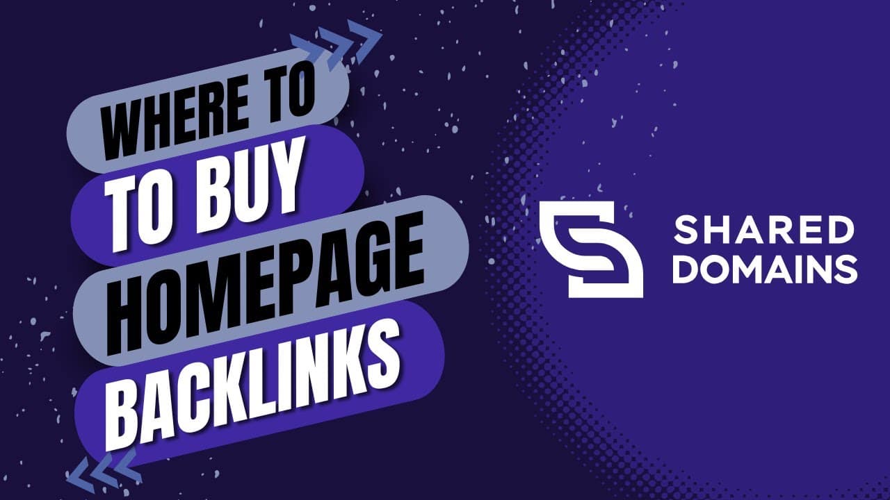 Buy Homepage Backlinks Shared Domains Review [Video]