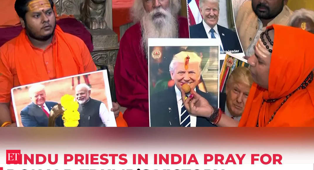 US Elections 2024: Hindu priests in India pray for Donald Trumps victory, watch! – The Economic Times Video