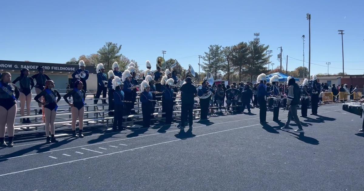 Varina High School marching band during the East End Showdown [Video]