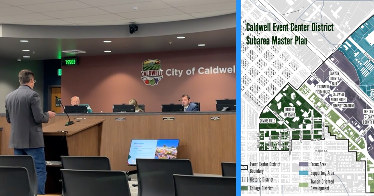 Caldwell City Council approves Event Center District Plan in City Hall meeting [Video]