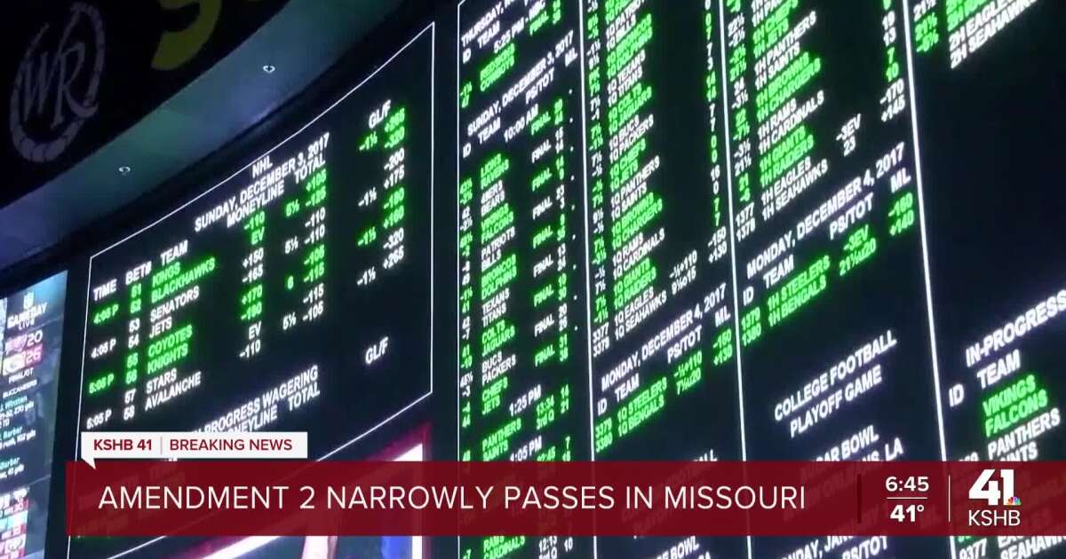 All-in: Missouri voters pass Amendment 2, legalize sports gambling [Video]