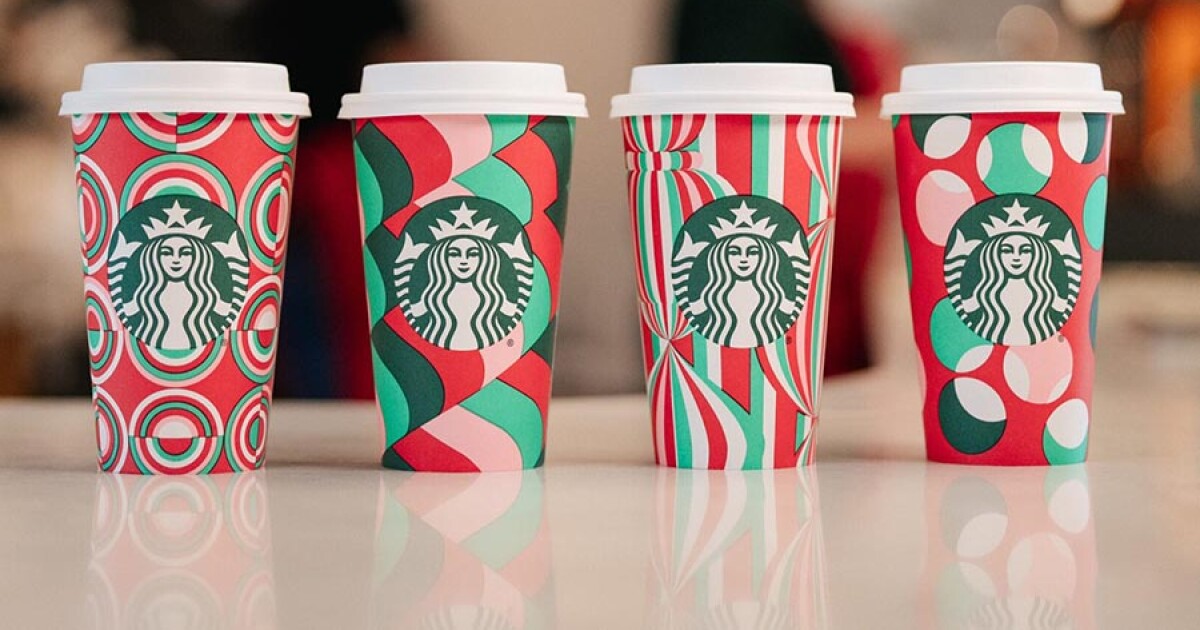 Heres what this years Starbucks holiday cups look like [Video]