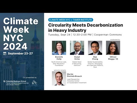 Circularity Meets Decarbonization in Heavy Industry [Video]