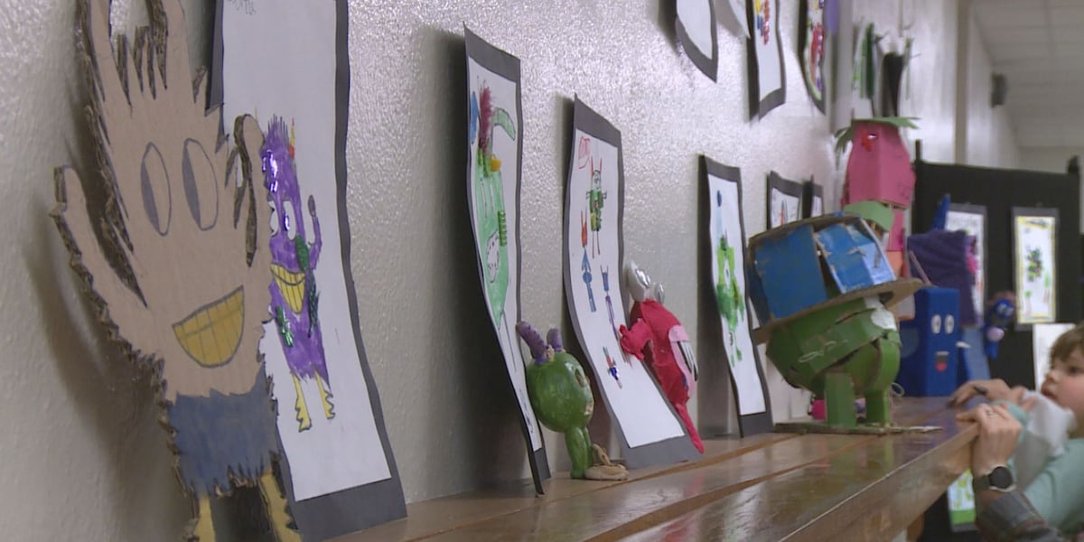 LPS partners up elementary and high school artists for Monster Jam Art Show [Video]