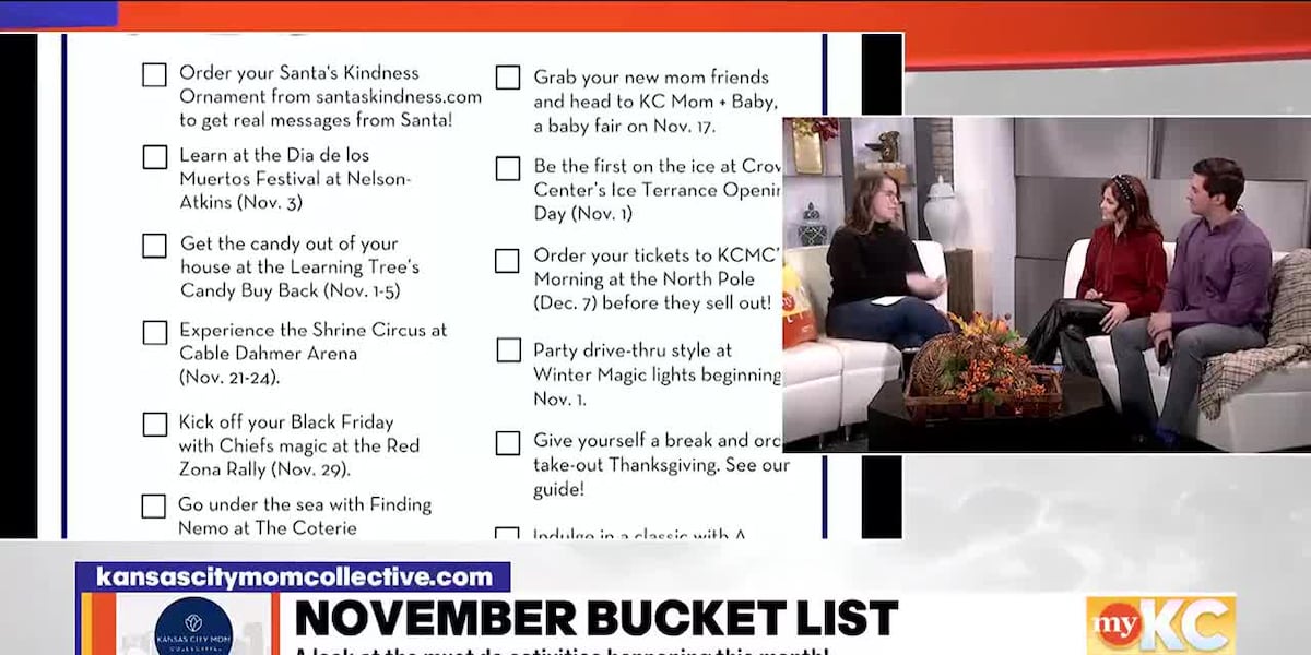 The Kansas City Mom Collectives November Bucket List [Video]