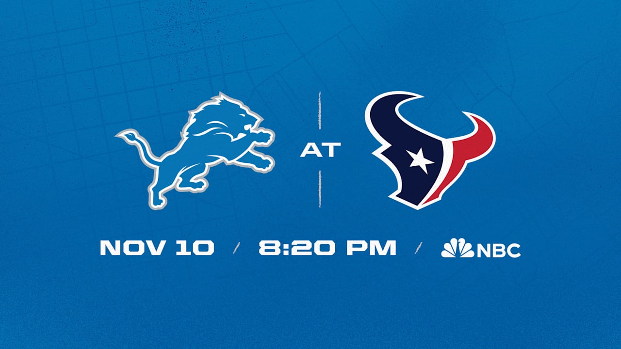 Lions at Texans: Week 10 Gameday Trailer [Video]