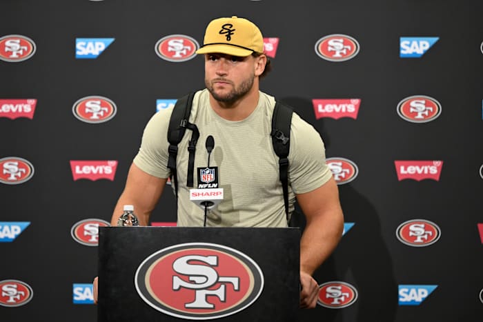 49ers star Nick Bosa gets fined by the NFL for his MAGA hat, AP source says [Video]