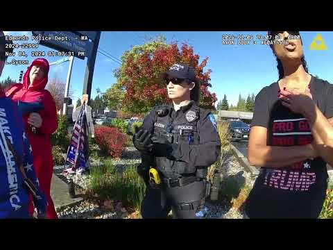 VIDEO: 82-Year-Old Woman Arrested For Assault & Hate Crime Against Trump Supporters Near Seattle [Video]