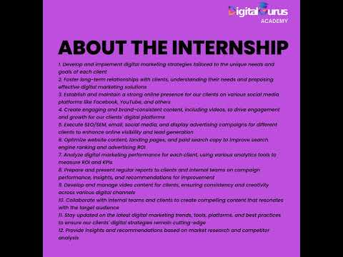 Digital Marketing Internship At Megaminds IT Services 👜 | [Video]