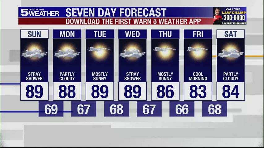 Sunday, Nov. 10, 2024: Stray shower, highs approaching 90 [Video]