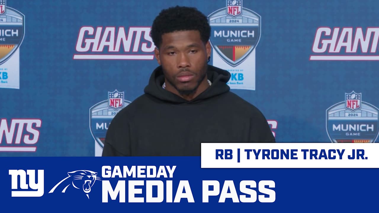 RB Tyrone Tracy Jr. speaks after Giants vs. Panthers [Video]