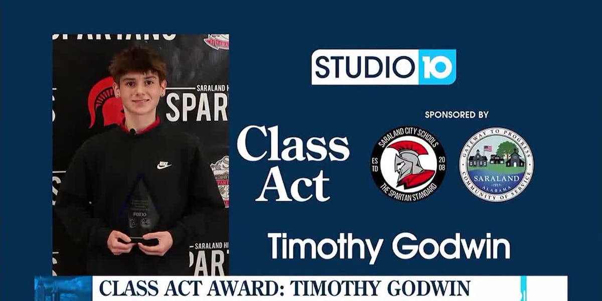 Saraland Class Act: Timothy Godwin [Video]