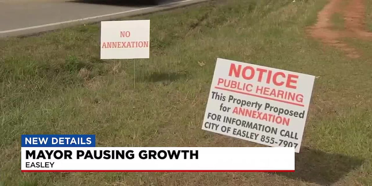 Easley looks to extend moratorium on new developments [Video]