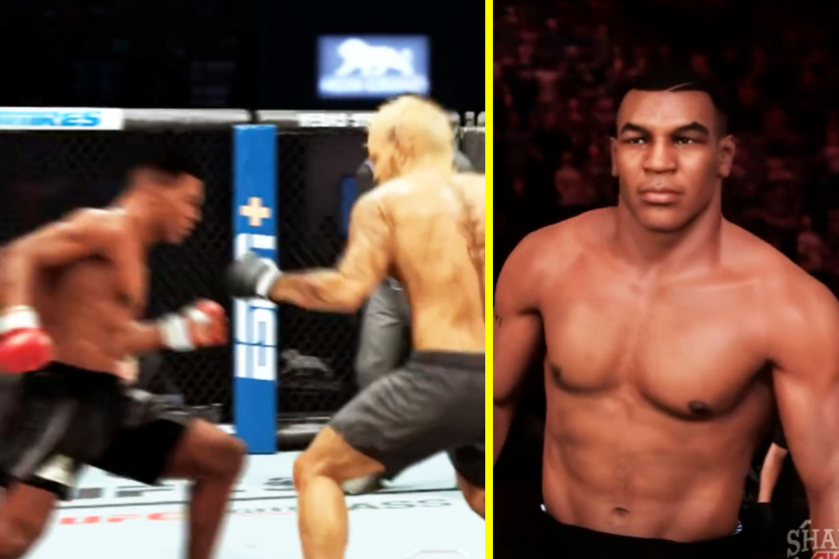 Jake Paul vs Mike Tyson simulated with stunning one-punch KO that leaves head bouncing on floor and caught Lennox Lewis’ attention [Video]