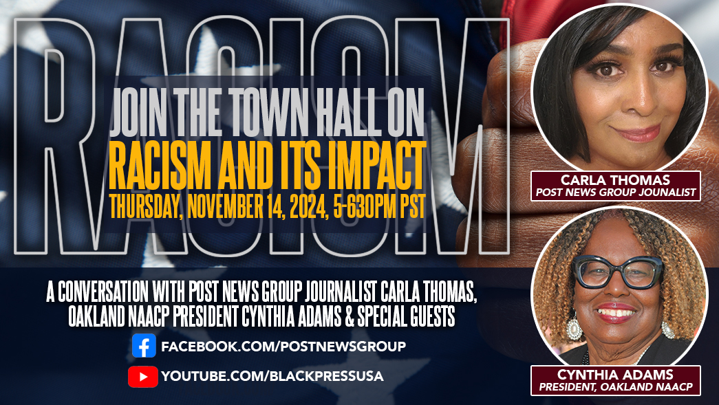 LIVE!  TOWN HALL ON RACISM AND ITS IMPACT  THURS. 11.14.24 5PM PST [Video]