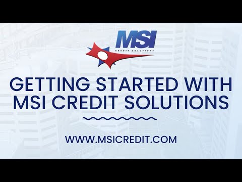 Getting Started with MSI Credit Solutions – Stephen Jett [Video]