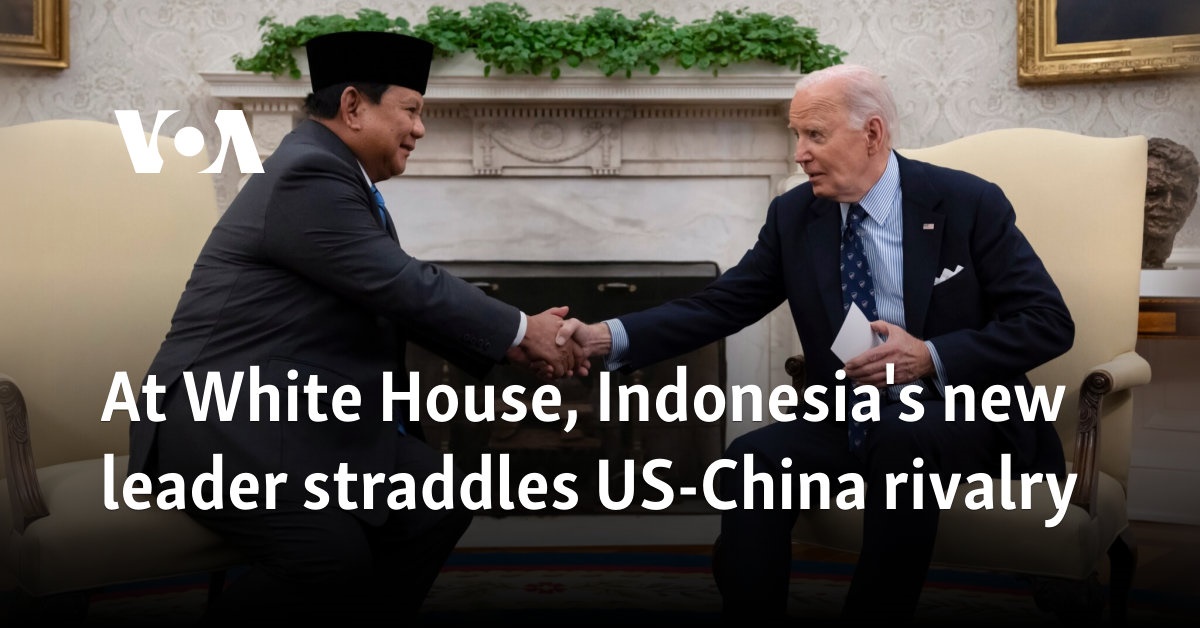 At White House, Indonesia’s new leader straddles US-China rivalry [Video]