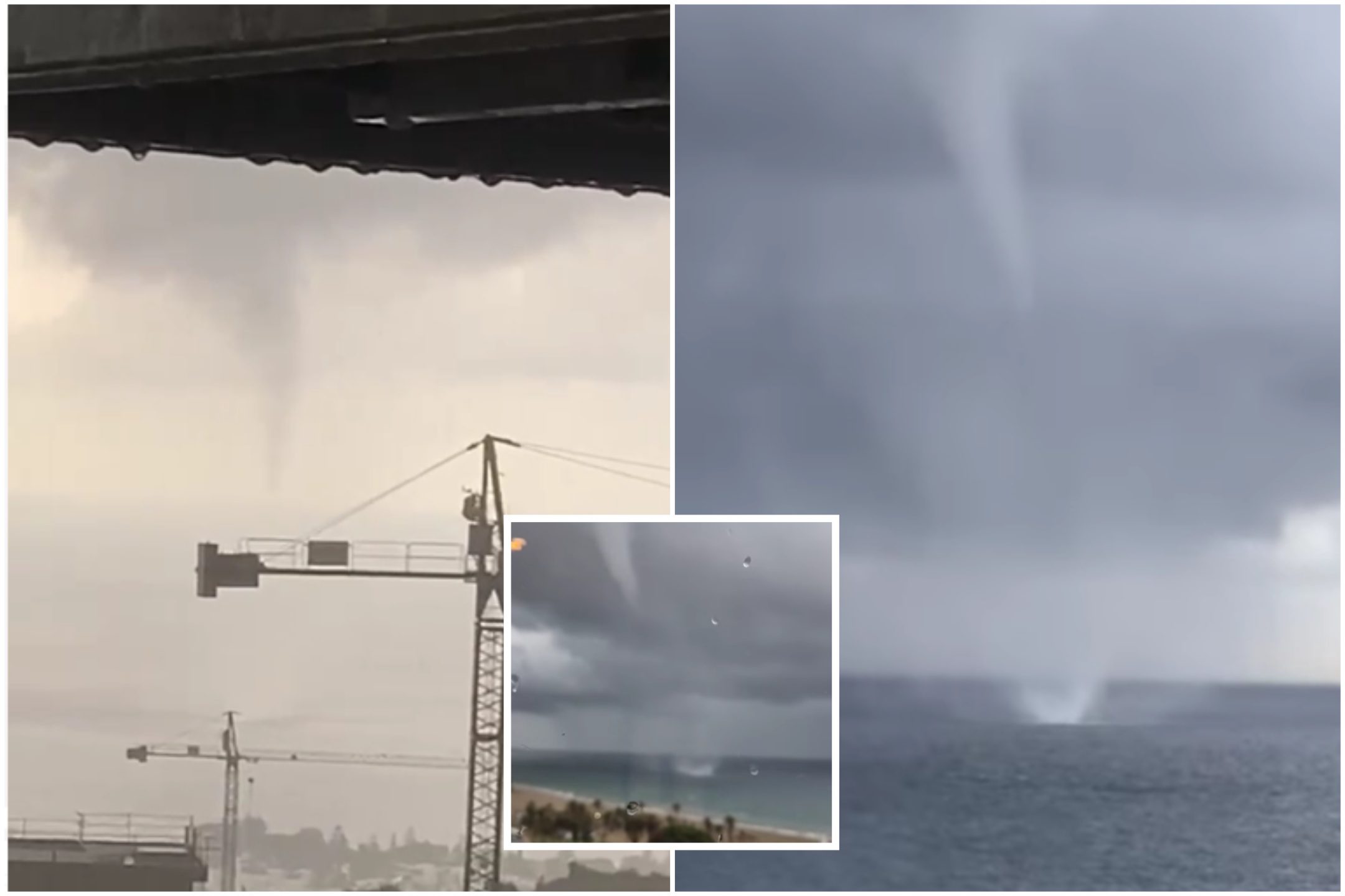 Watch: Brits stunned by TORNADO in Marbella as video shows moment swirling column of air lands on popular tourist beach during red-level storms