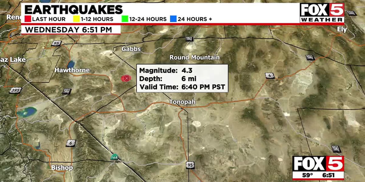 4.3-magnitude earthquake shakes in Nevada [Video]